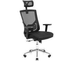 RONDI Roger Chrome M-2 pasukama kėdė (Anyfix) juodas tinklelis