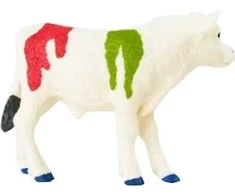 Schleich 72207 spalvotas spyruoklinis veršiukas