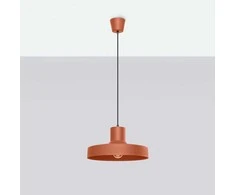 Sollux Lighting BILO Crimson pakabinamas šviestuvas, raudonos ochros spalvos, plieno, E27, 15 W, modernus apvalus
