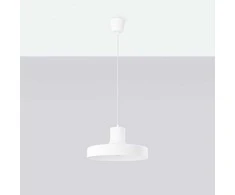 Sollux Lighting BILO pakabinamas šviestuvas, modernus plienas, E27, 15W, baltas, 35x35x120 cm