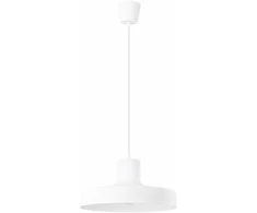Sollux Lighting BILO pakabinamas šviestuvas, modernus plienas, E27, 15W, baltas, 35x35x120 cm