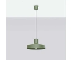 Sollux Lighting BILO pakabinamas šviestuvas, alyvuogių žalios spalvos, plienas, E27 lemputė, modernus apvalus, 35 cm