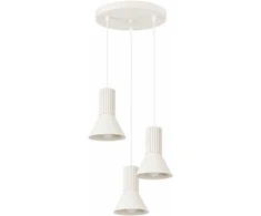 Sollux Lighting „Estria Crimson“ pakabinamas šviestuvas, 3 lempučių, smėlio spalvos, plieno, aliuminio, 30 x 120 cm
