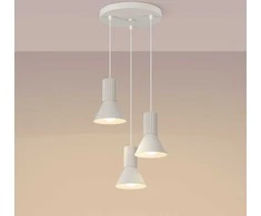 Sollux Lighting „Estria Crimson“ pakabinamas šviestuvas, 3 lempučių, smėlio spalvos, plieno, aliuminio, 30 x 120 cm