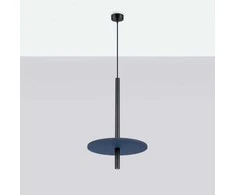 Sollux Lighting FELTRO pakabinamas šviestuvas, veltinio diskai, tamsiai mėlynas, plienas, 30x30x126 cm, LED, G9