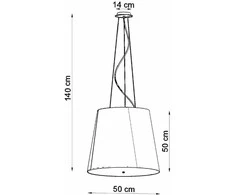 Pakabinamas šviestuvas Sollux Lighting Šviestuvas SOLLUX GENEVE 50 juodas