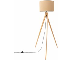 Sollux Lighting Ispaniškos oranžinės spalvos NATT stalinė lempa, pilkšvai ruda, natūrali mediena, 40 x 25 cm, E27 lizdas