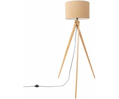 Sollux Lighting Ispaniškos oranžinės spalvos NATT stalinė lempa, pilkšvai ruda, natūrali mediena, 40 x 25 cm, E27 lizdas