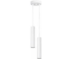 Sollux Lighting LAGOS vandenyno žalios spalvos modernus plieno sieninis šviestuvas, 2 x GU10, 10 W, baltas