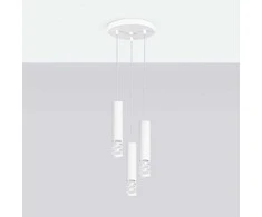 Sollux Lighting LIRO vandenyno žalios spalvos modernus plieno pakabinamas šviestuvas, 3 x GU10 LED, 10 W, baltas