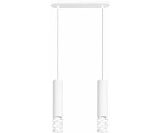 Sollux Lighting LIRO vandenyno žalios spalvos modernus plieno pakabinamas šviestuvas, 2 x GU10 LED, baltas