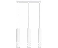 Sollux Lighting LIRO vandenyno žalios spalvos modernus plieno pakabinamas šviestuvas, 3 x GU10, 10 W, baltas