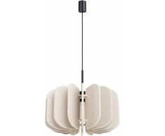 Sollux Lighting MULA modernus pakabinamas ir toršeras, veltinio gaubtas, 45 cm, juodos smėlio spalvos