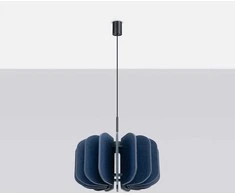 Pakabinamas šviestuvas Sollux Lighting MULA modernus pakabinamas ir toršeras, veltinio gaubtas, 45 cm, juodas rėmas