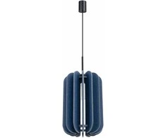 Sollux Lighting MULA modernus pakabinamas šviestuvas, 27 cm, veltinio gaubtas, juodas rėmas, savaime surenkamas