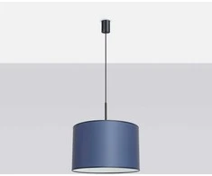 Sollux Lighting NEVIA pakabinamas šviestuvas, tamsiai mėlynas, vandeniui atsparus audinio gaubtas, 40 cm