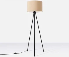 Sollux Lighting NEVIA pakabinamas šviestuvas su cilindriniu audinio gaubtu, pilkai pilkos spalvos, 40 cm