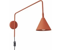 Sollux Lighting NOX Crimson sieninis šviestuvas, raudonos ochros spalvos, plienas, 14x61x30cm, E14 LED, max 10W