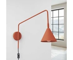 Sollux Lighting NOX Crimson sieninis šviestuvas, raudonos ochros spalvos, plienas, 14x61x30cm, E14 LED, max 10W