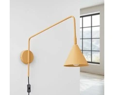 Sollux Lighting NOX sieninis šviestuvas, matinis aukso ir juodo plieno, E14, 10 W, LED, modernus dizainas