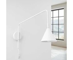 Sollux Lighting NOX sieninis šviestuvas, matinės baltos spalvos, plienas, E14, 10 W, LED, modernus dizainas
