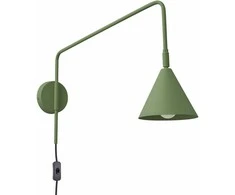 Sollux Lighting NOX sieninis šviestuvas, alyvuogių žalios spalvos, plienas, E14, LED, 10 W, modernus akcentinis šviestuvas