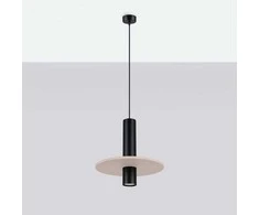 Sollux Lighting PELTA pakabinamas šviestuvas, vandenyno žalias, veltinio, plieno, reguliuojamo aukščio, 30 x 126 cm