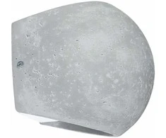 Sollux Lighting Persų indigo gaublinis betoninis sieninis šviestuvas, modernus apvalus, 2x8W LED, IP20, pilkas