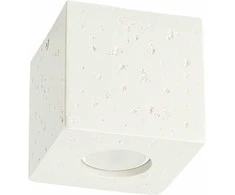 Sollux Lighting Persų indigo kvadratinis betoninis sieninis šviestuvas, smėlio spalvos, pramoninis, kvadratinis, 10 W, GU10