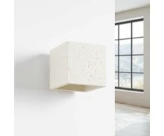 Sollux Lighting Persų indigo kvadratinis betoninis sieninis šviestuvas, smėlio spalvos, pramoninis, kvadratinis, 8W, G9
