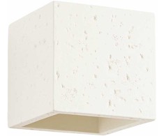 Sollux Lighting Persų indigo kvadratinis betoninis sieninis šviestuvas, smėlio spalvos, pramoninis, kvadratinis, 8W, G9
