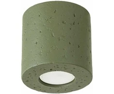 Sollux Lighting Persų „Indigo Orbis“ betoninis sieninis šviestuvas, alyvuogių žalios spalvos, pramoninis, 10 W, GU10