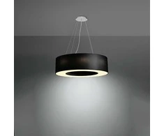 Pakabinamas šviestuvas Sollux Lighting Sietynas SOLLUX SATURNO 70 juodas