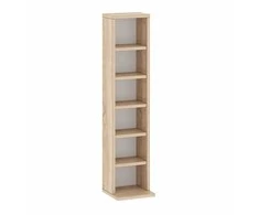 Target Home CD/DVD stovas, 92 cm, reguliuojamo aukščio lentynos, Sonoma