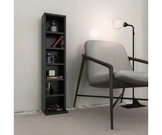Target Home CD/DVD stovas, 92 cm, reguliuojamo aukščio lentynos, juodas