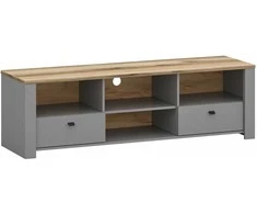 TV staliukas Target Home LATOUR B TV spintelė, 2 dalių, 165 cm, pilka/šviesus Delano ąžuolas