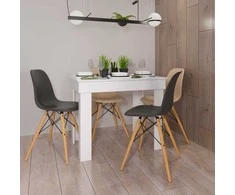 Target Home Mažas virtuvės valgomojo stalas, 90x60 cm, baltas