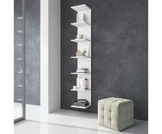Target Home Sieninė lentyna, balta, 190 cm, lentyna svetainei