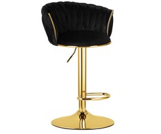 Valora Baro kėdė su reguliuojamu aukščiu, juoda, 84–105 cm