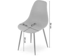Lauko baldų komplektas Leobert Baldų komplektas su stalu ir 4 kėdėmis, ąžuolo sonoma/baltas, 80 × 80 cm