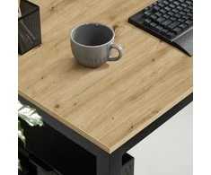 Valora Leobert TESSA stalas 120 cm x 60 cm - meistro stiliaus / juodos kojos