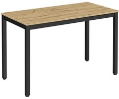 Valora Leobert TESSA stalas 120 cm x 60 cm - meistro stiliaus / juodos kojos