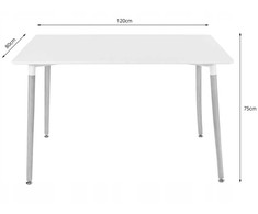 Lauko baldų komplektas Valora Baldų komplektas ADRIA su 4 kėdėmis, juodas, 120 × 80 × 75 cm, 5 vnt.