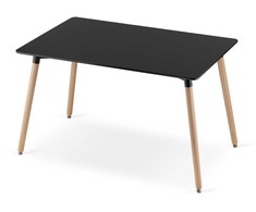 Lauko baldų komplektas Valora Baldų komplektas ADRIA su 4 kėdėmis, juodas, 120 × 80 × 75 cm, 5 vnt.