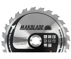 Makita T.C.T. pjūklas MAKBLADE 190X2X20mm 5° T60 B-09042 T.C.T • 190 x20 mm • T60 • 5° • Medienai