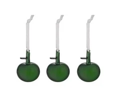 Iittala OTC stiklo obuoliai žali 3 vnt.
