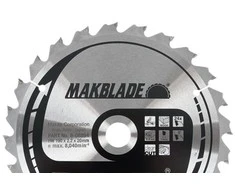 Makita T.C.T. pjūklas MAKBLADE 216X2.4X30mm 5° T48 B-08969 T.C.T • 216 x30 mm • T48 • 5° • Medienai