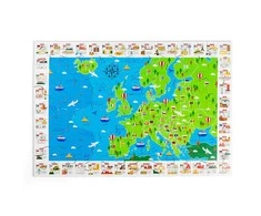 Big Jigs Bigjigs medinė dėlionė Europa