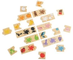 Big Jigs Bigjigs medinės dėlionės Spalvos (30 el.)