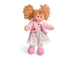 Rappa Big Jigs Bigjigs medžiaginė lėlytė Poppy